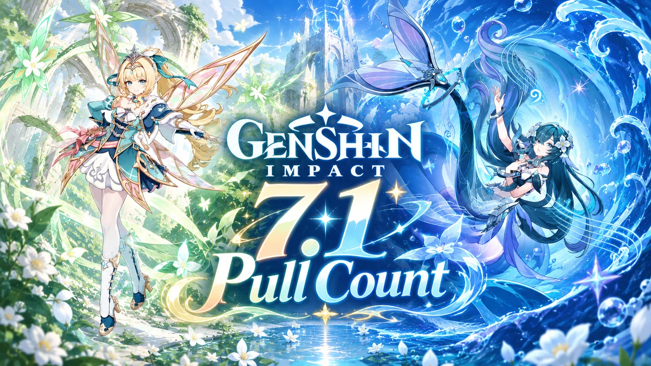 Genshin Impact 7.1 Pull Count: Estimated Primogems and Free Wishes