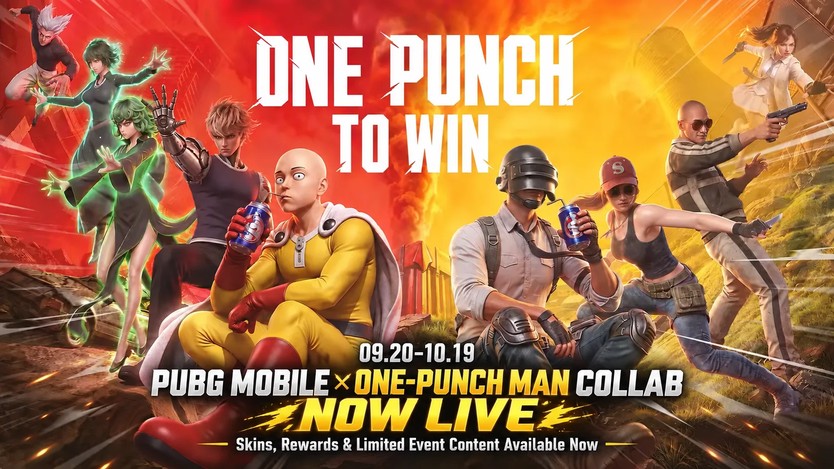 PUBG Mobile × One-Punch Man Event: Skins & Free Rewards