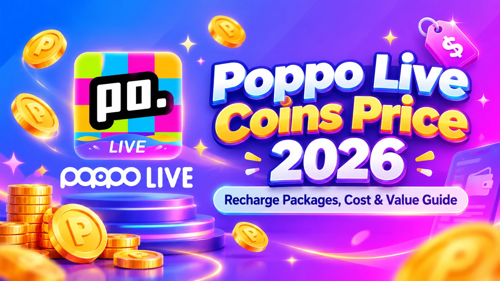 TOP UP Poppo Live Coins ON UUTOP